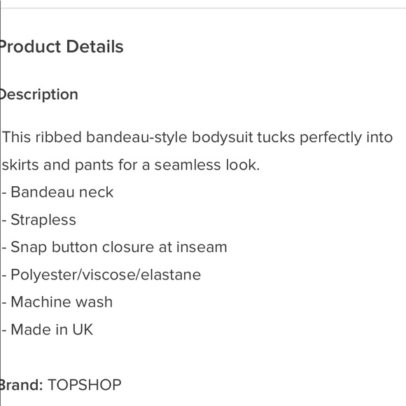 Topshop Bodysuit - Picture 5 of 5